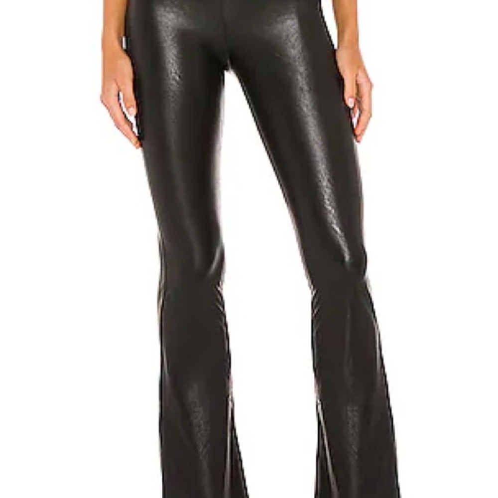 Commando Black Flare Pants Faux Leather M